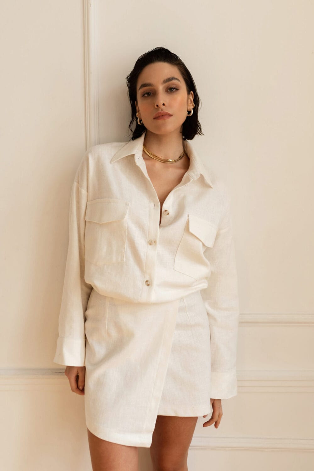 Spódnica mini LILLE WHITE