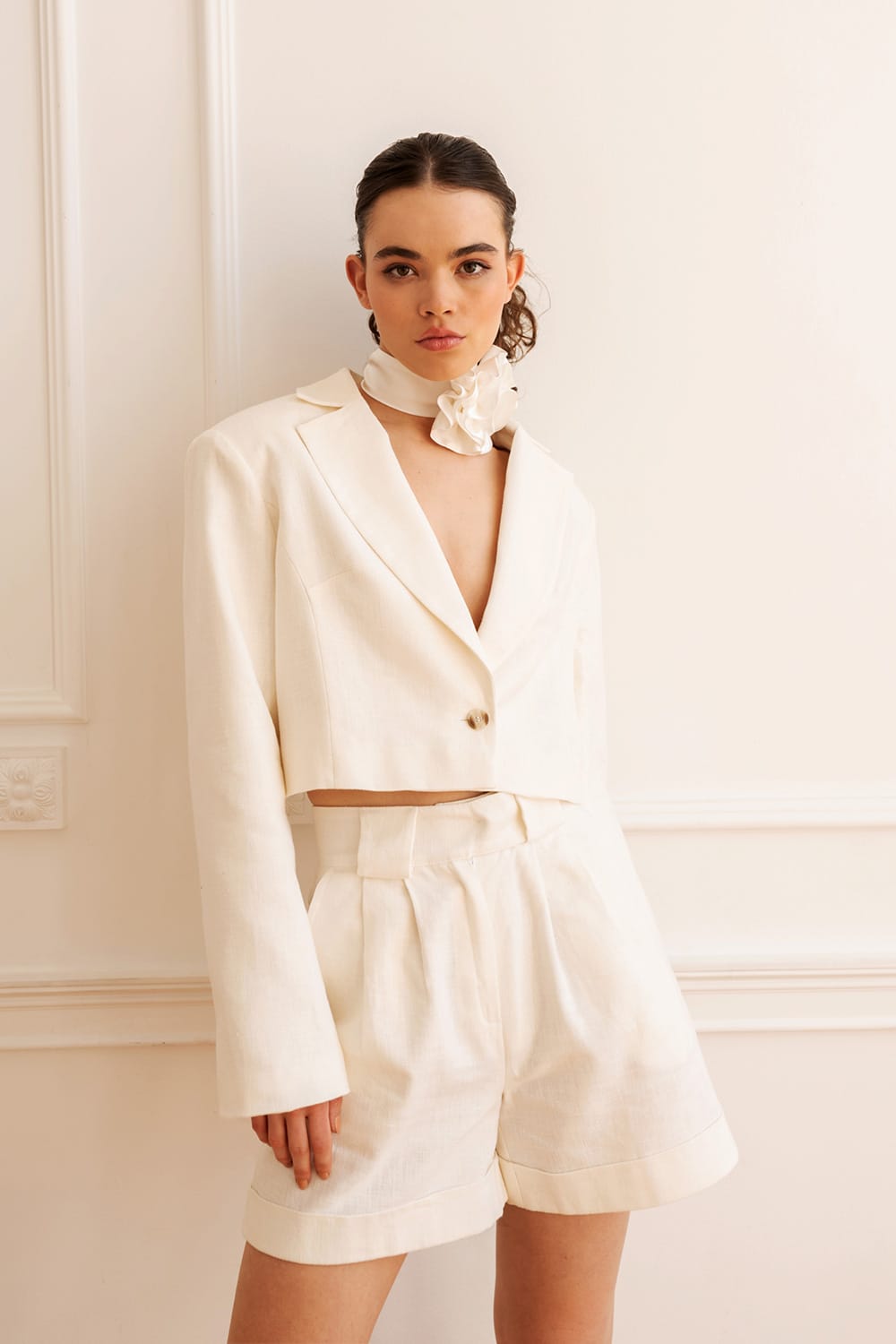 Spodnie krótkie METZ WHITE