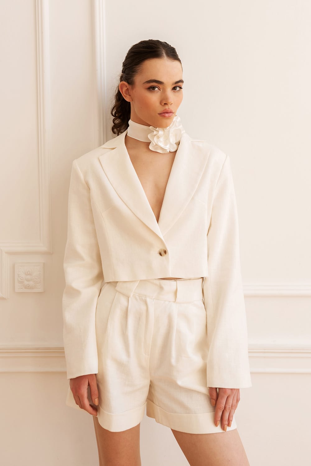 Spodnie krótkie METZ WHITE