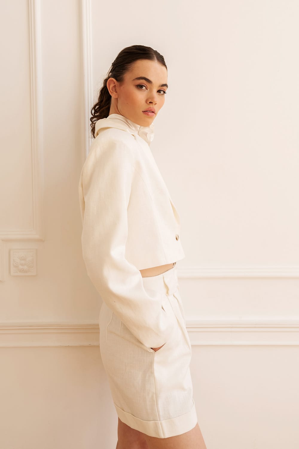 Spodnie krótkie METZ WHITE