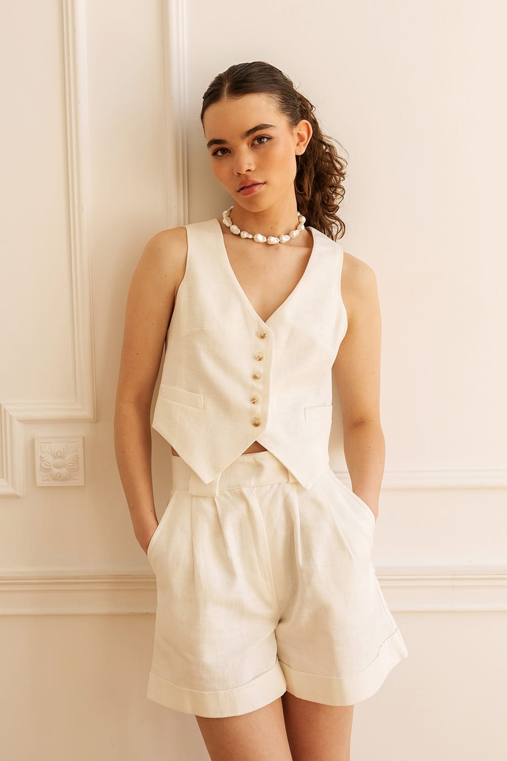 Spodnie krótkie METZ WHITE