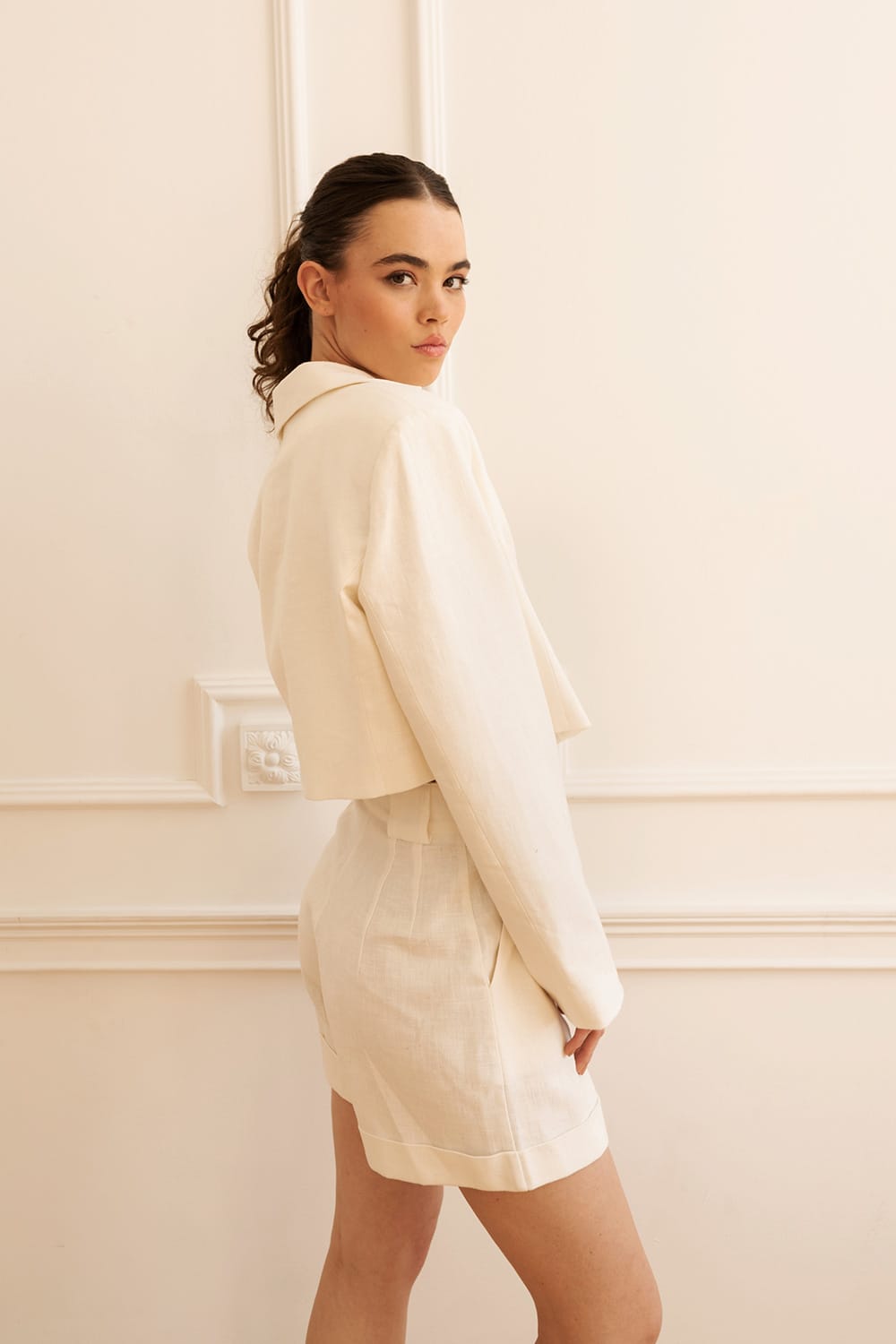 Spodnie krótkie METZ WHITE