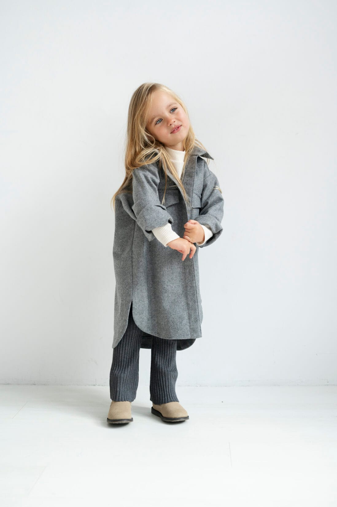 Koszula DIJON JUNIOR GRAY