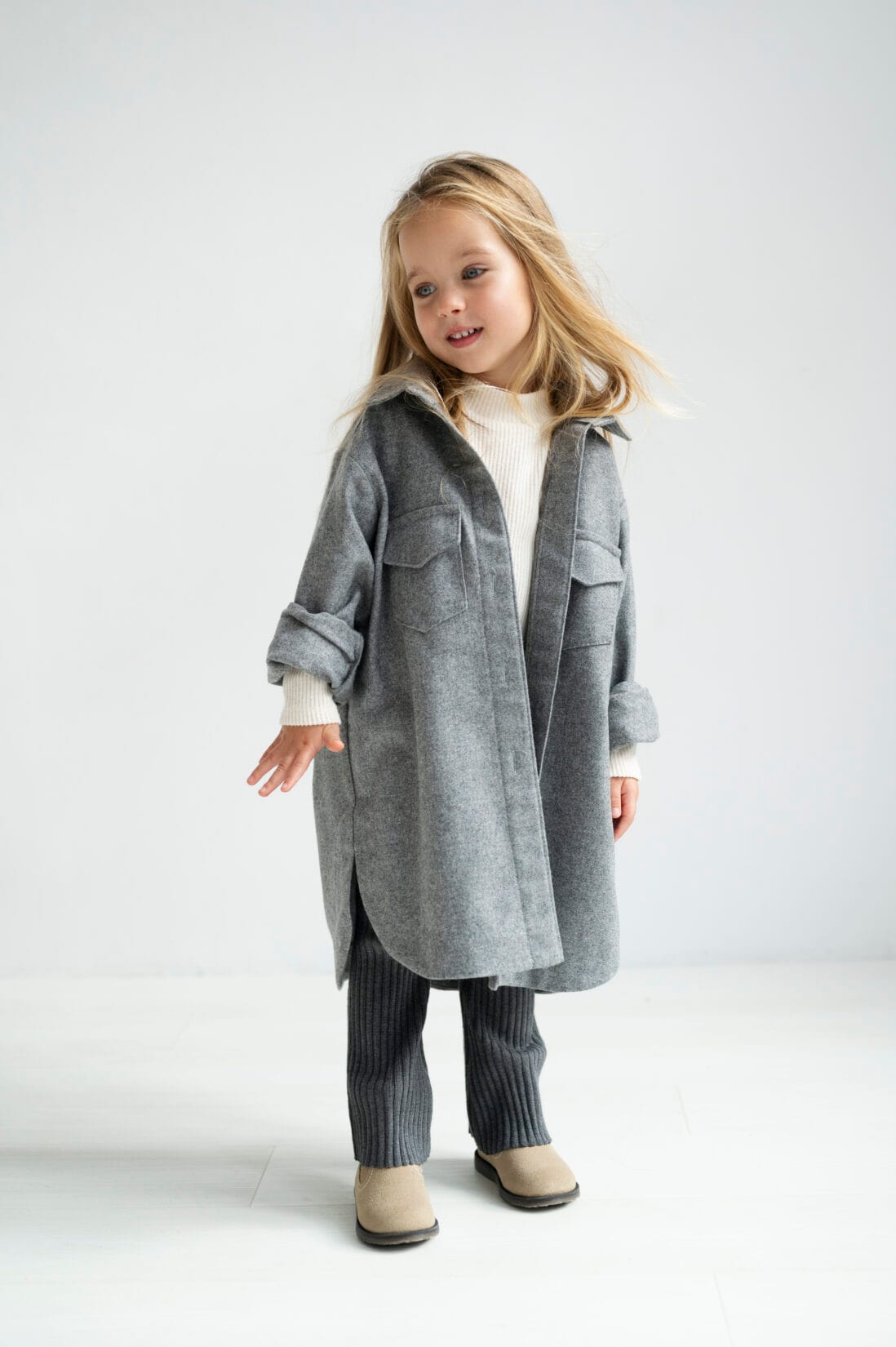 Koszula DIJON JUNIOR GRAY