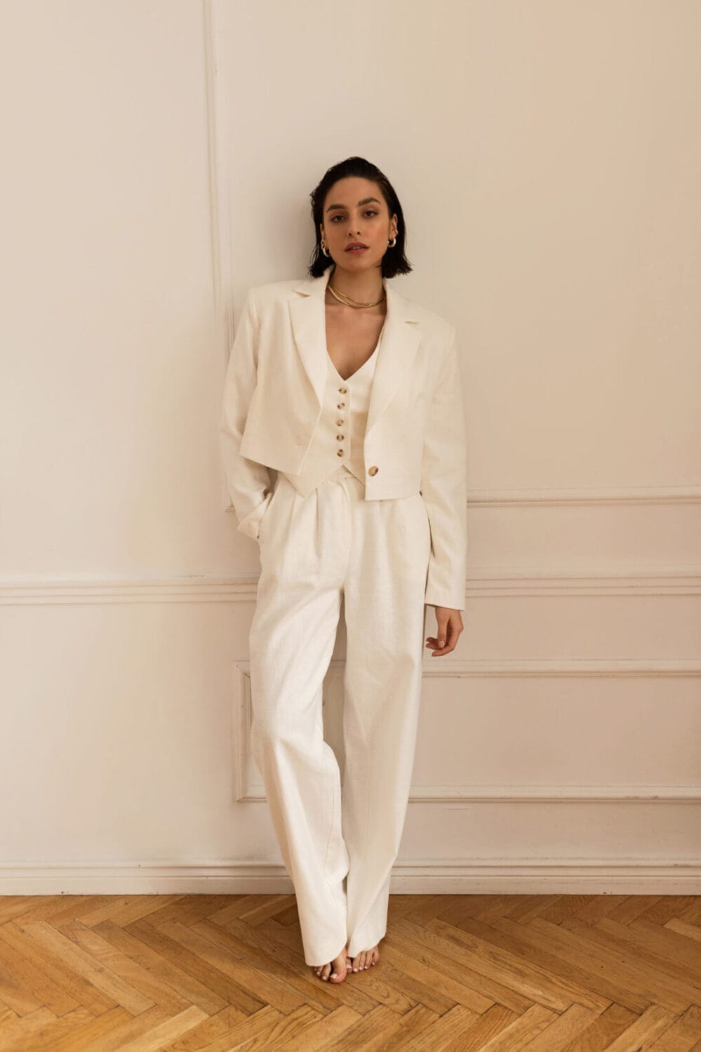 Marynarka PARIS WHITE