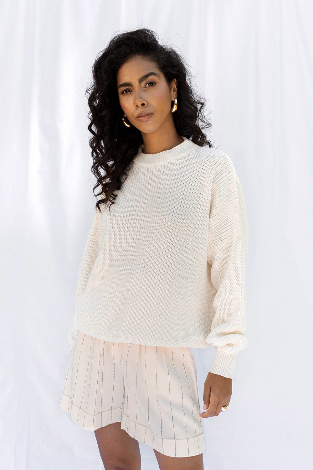 Sweter Garreta White