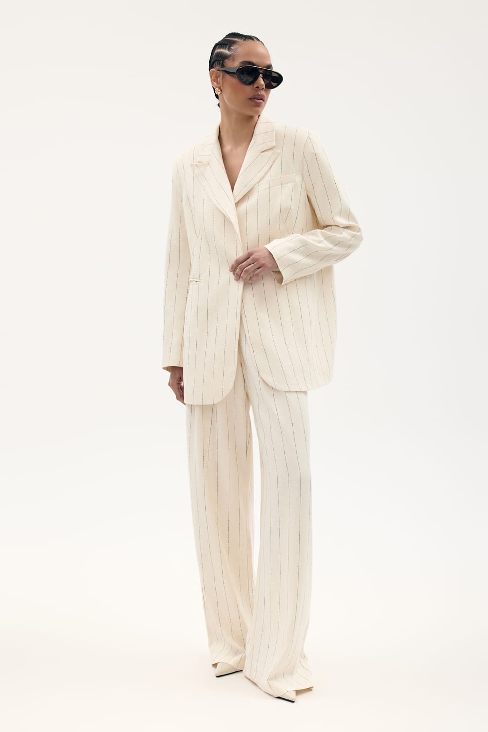 Marynarka ANI CREAM długa