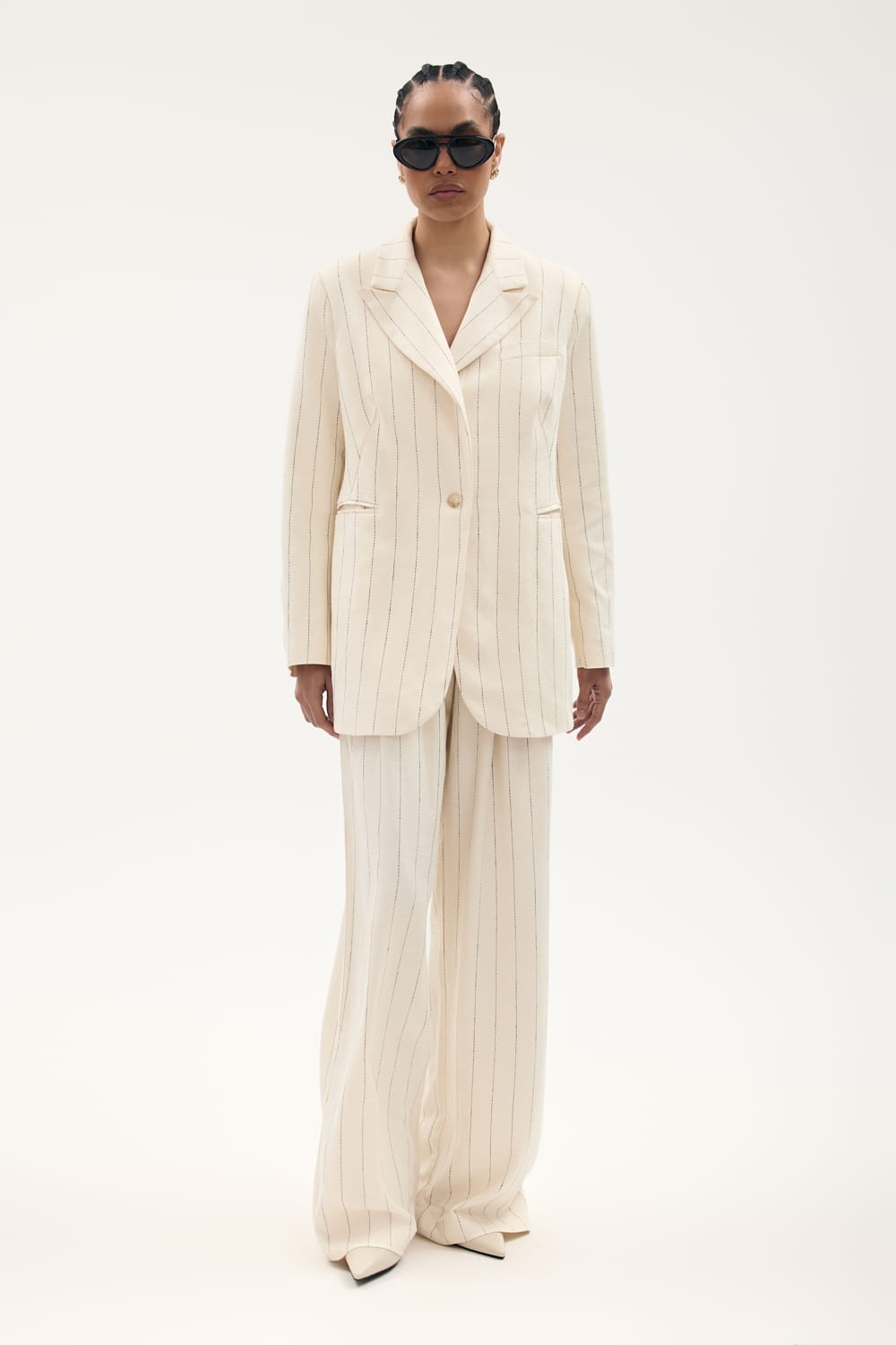 Marynarka ANI CREAM długa