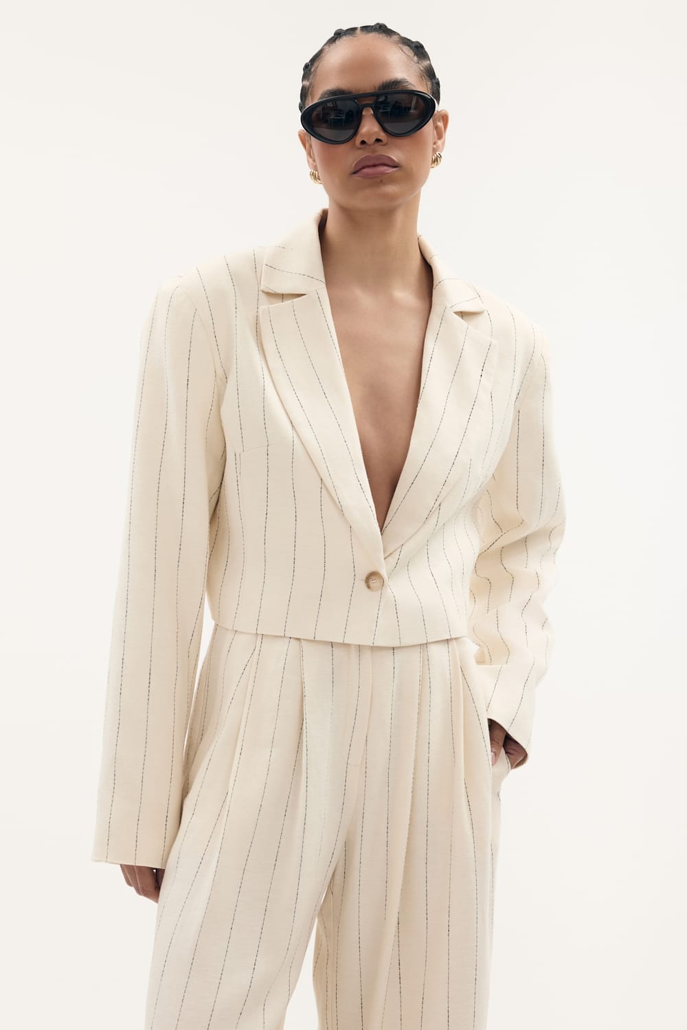 Marynarka ANI CREAM krótka