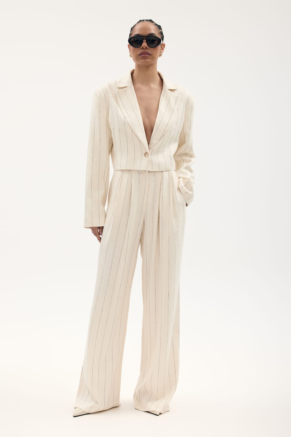 Marynarka ANI CREAM krótka