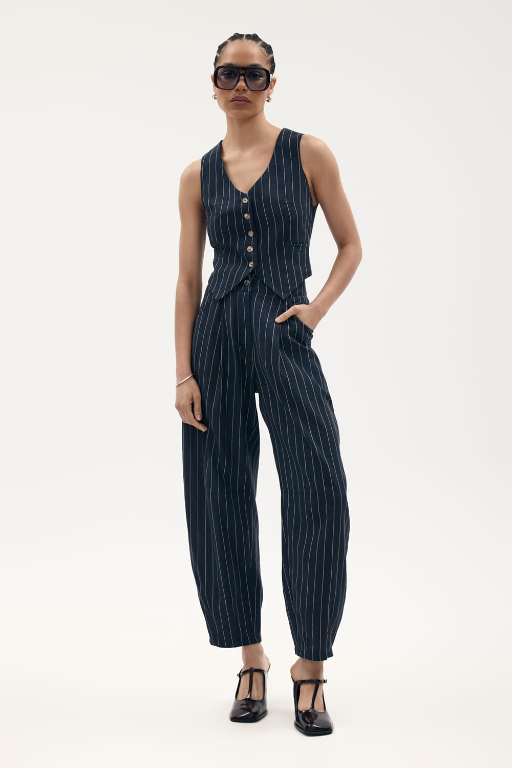 Spodnie CHIC bleu marine