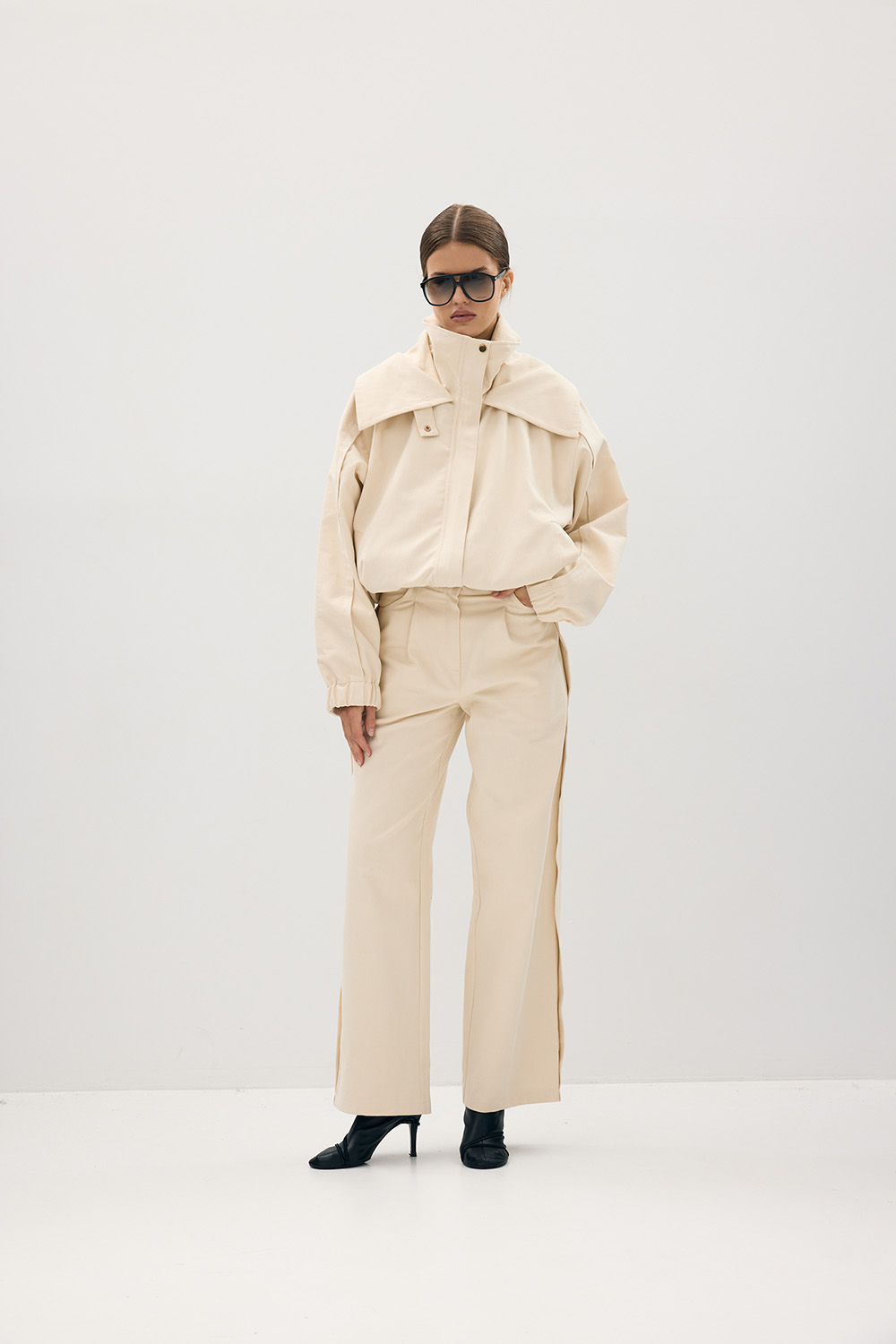 Spodnie Lara Denim Cream